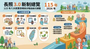 Read more about the article 長照 3.0 新制總覽：115 年八大政策目標與分階段給付調整